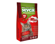 Сухий корм для котів Муся зі смаком яловичини 10 кг 18322