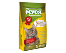 Корм для котів Муся зі смаком курки 10 кг 18323